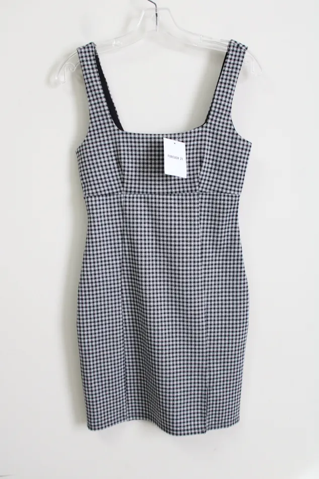 Forever 21 Rings NEW Forever 21 Black White Plaid Dress S