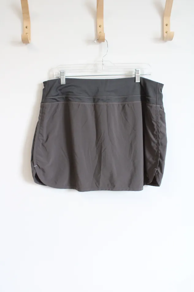 Free Fly Gray Athletic Skort XL Free Fly Rings