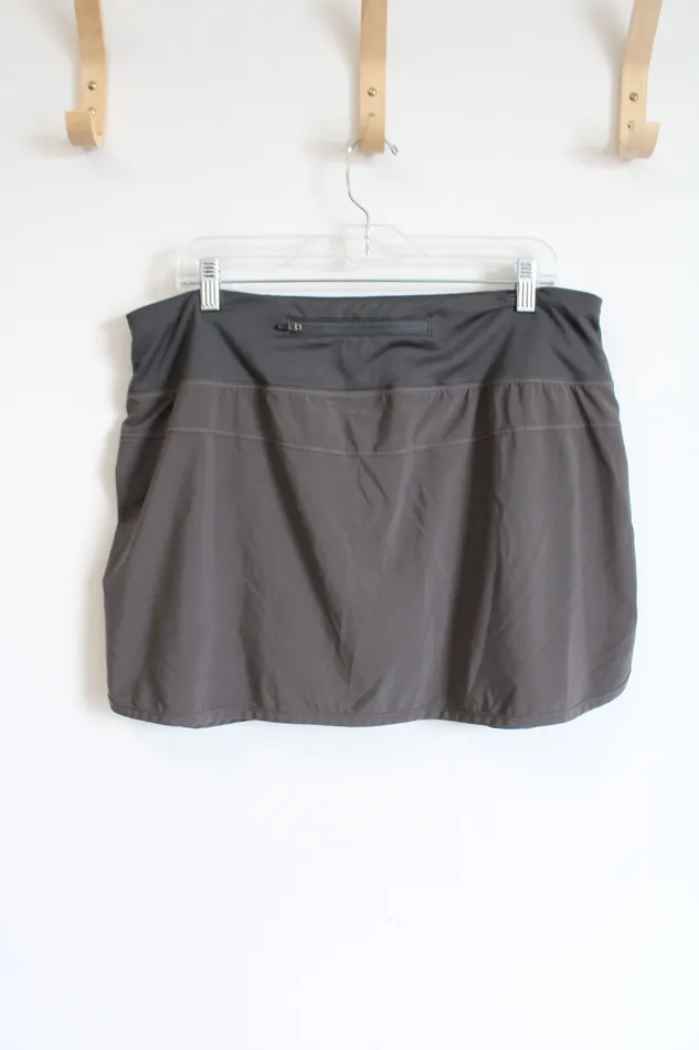 Free Fly Gray Athletic Skort XL Free Fly Rings