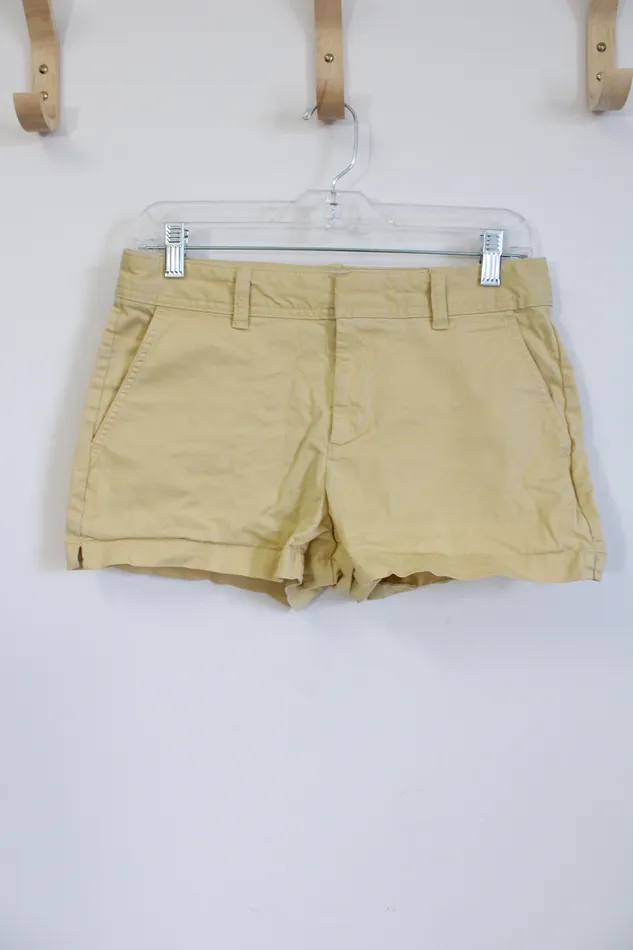 Gap Gap City Short Fit Dusty Yellow Shorts 2 Earrings