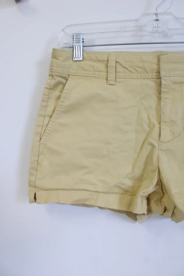 Gap Gap City Short Fit Dusty Yellow Shorts 2 Earrings