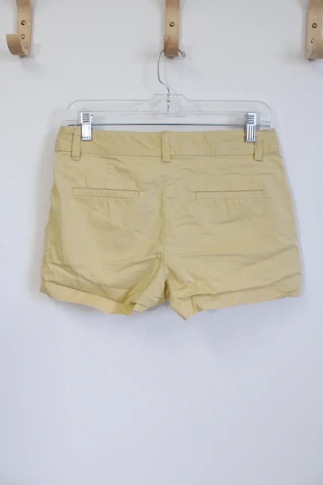 Gap Gap City Short Fit Dusty Yellow Shorts 2 Earrings