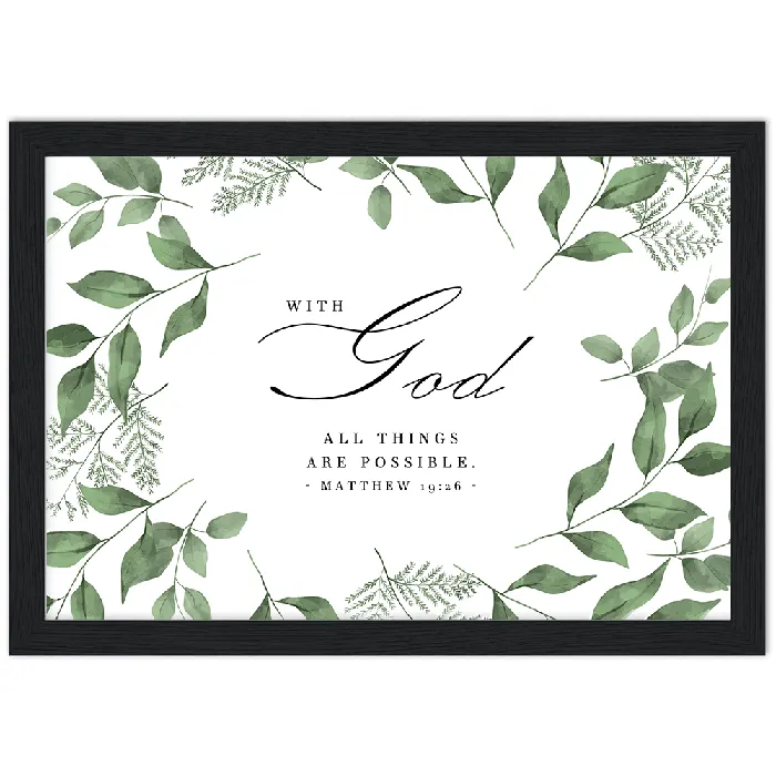 Gelato Earrings Matthew 1926 Leaves Border Matte Poster Wooden Frame A4 Landscape Gelato Earrings Matthew 1926 Leaves Border Matte Poster Wooden Frame A4 Landscape