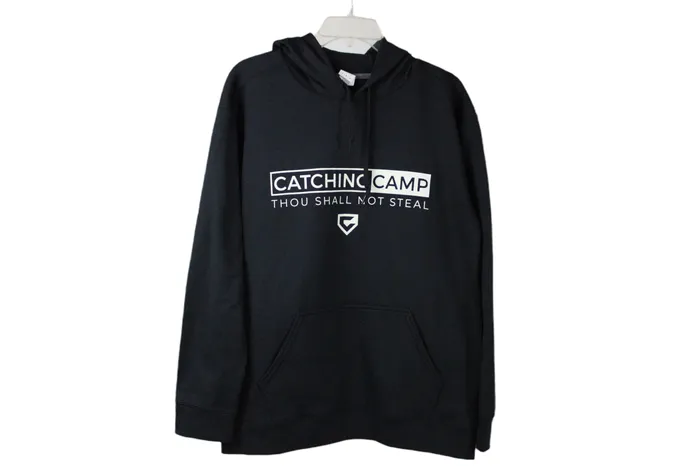 Gildan Catching Camp Black Hoodie M Rings