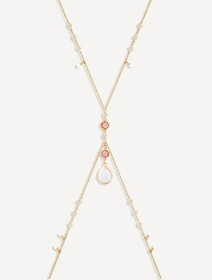 GOLDEN HOUR BODY CHAIN Maison Dore Necklaces