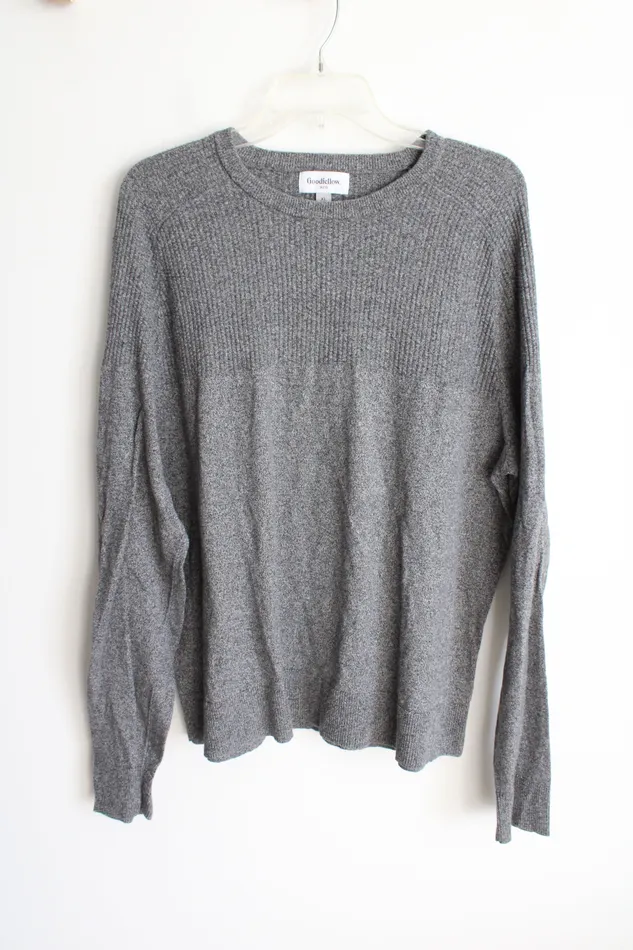 Goodfellow Gray Knit Sweater XL Goodfellow Earrings