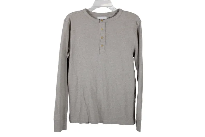 Goodfellow Standard Fit Tan Henley S Goodfellow Earrings
