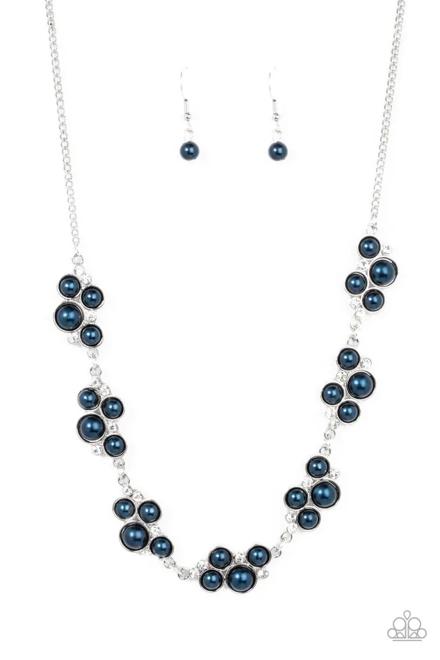 GRACE to the Top Blue Paparazzi Accessories Earrings