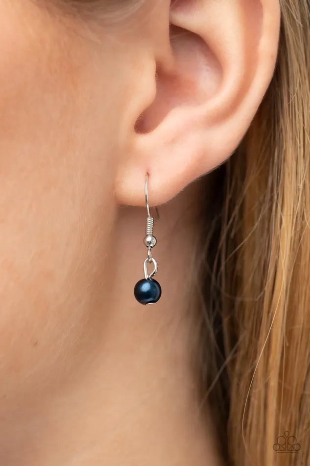 GRACE to the Top Blue Paparazzi Accessories Earrings