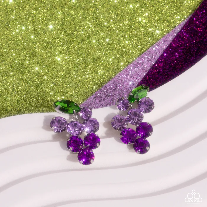 Grapevine Grace Purple Paparazzi Accessories Earrings