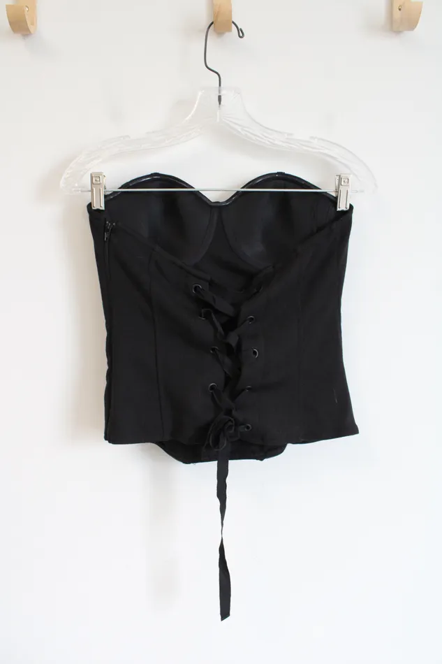 Guess Earrings NEW Guess Embellished Studded Rayna Bustier Top M