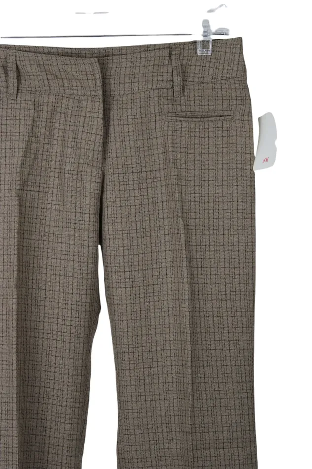 HM Earrings NEW HM Divided Brown Plaid Pants 6