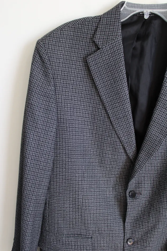 Haggar Earrings Haggar Gray Houndstooth Blazer 42 Long