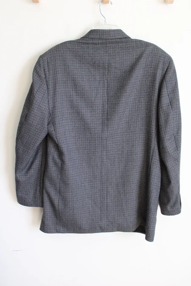 Haggar Earrings Haggar Gray Houndstooth Blazer 42 Long