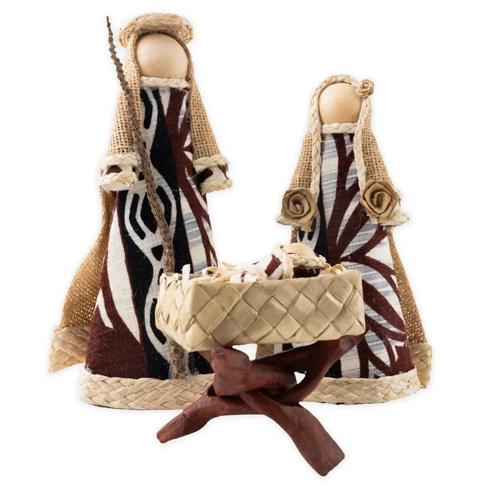 Handmade Tapa Nativity Set 4Pieces PCCHANDICRAFTS Earrings