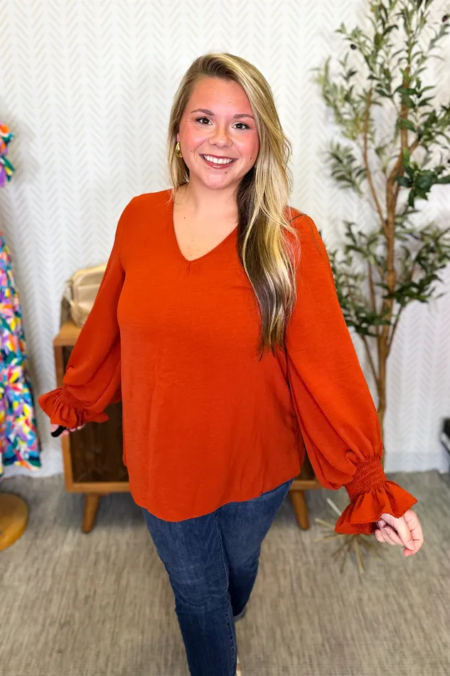 Haptics Back To Work Top Rust Earrings