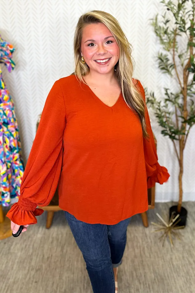 Haptics Back To Work Top Rust Earrings