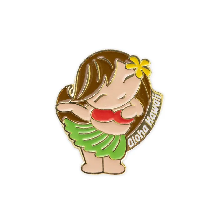 Hawaiian Hula Girl Souvenir Pin ISLANDERGRP Earrings
