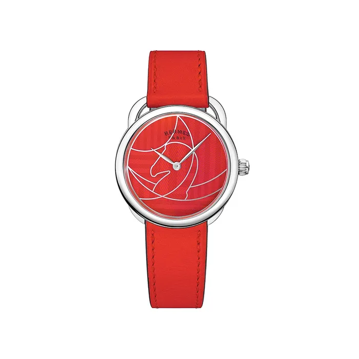 Hermes Earrings Hermes Arceau Casaque Cavales Stainless Steel Watch