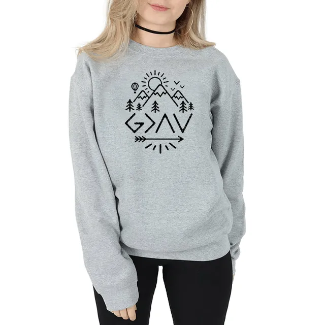 Highs and Lows Mountain Sweatshirt Lords Guidance Necklaces