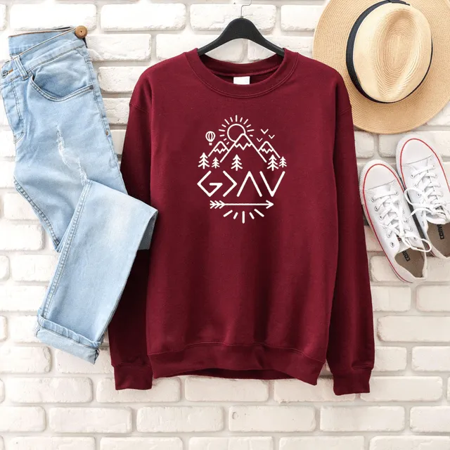 Highs and Lows Mountain Sweatshirt Lords Guidance Necklaces