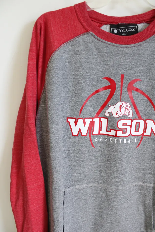 Holloway Wilson Basketball Red and Gray Sweatshirt XL Holloway Necklaces