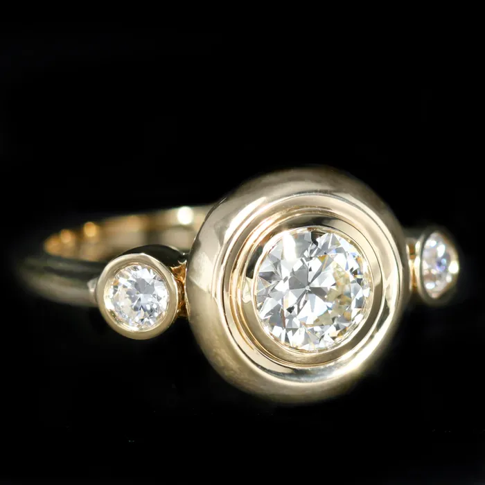 Immaculate Jewelry 18k Yellow Gold 068 Carat Old European Cut Diamond Engagement Ring Rings Immaculate Jewelry 18k Yellow Gold 068 Carat Old European Cut Diamond Engagement Ring Rings