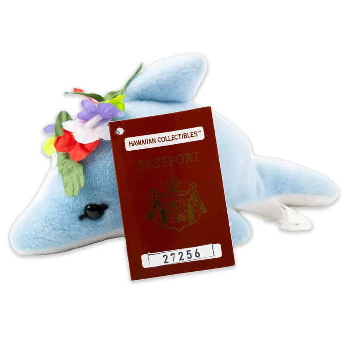 ISLANDERGRP Earrings Hawaiian Collectables Dolphin Plush