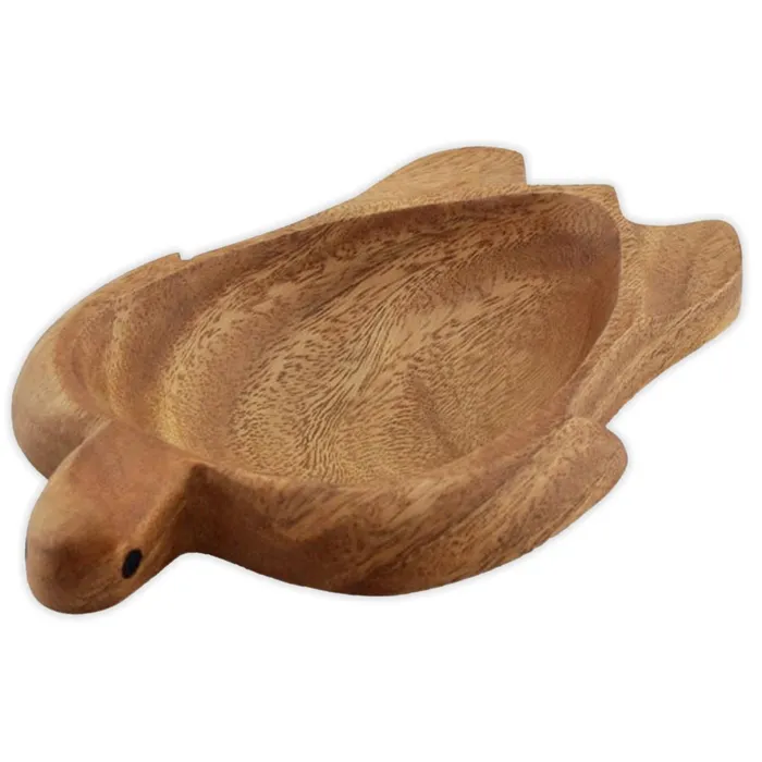 ISLANDERGRP Small Honu Sea Turtle Wood Serving Tray Earrings