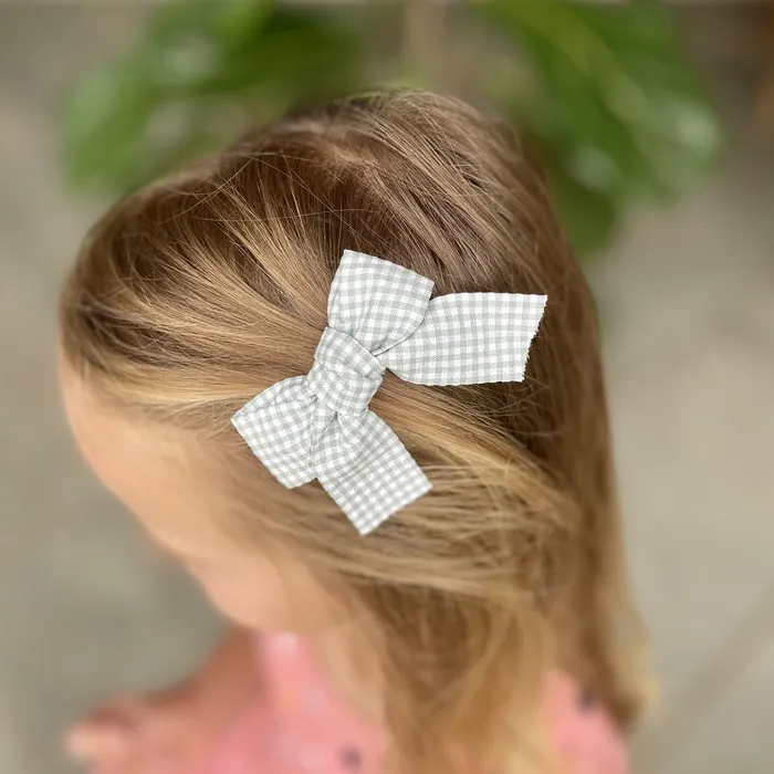 iszi ONLINE Rings Girls Hair ClipsGreen White Check