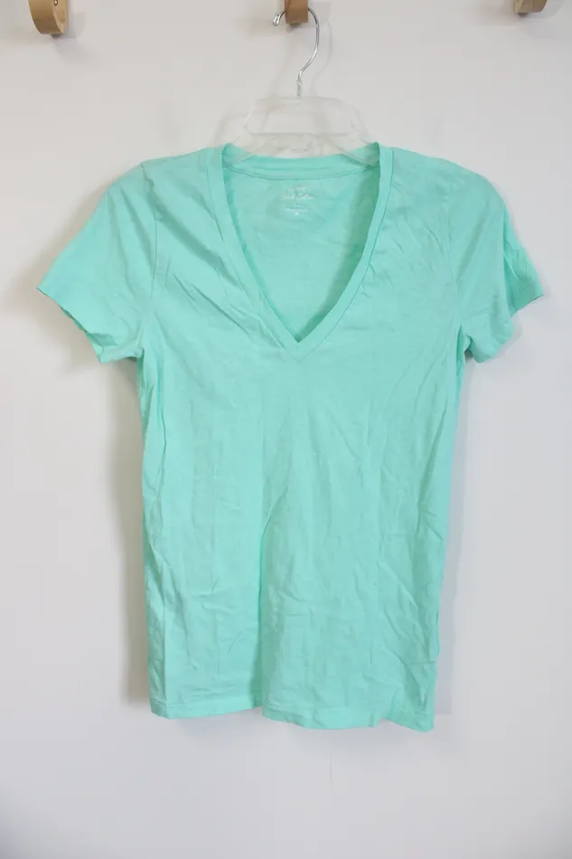 JCrew JCrew Light Blue Cotton Tee S Necklaces
