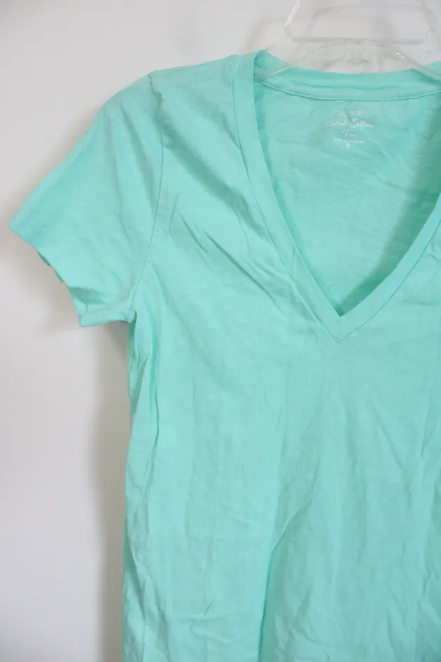 JCrew JCrew Light Blue Cotton Tee S Necklaces