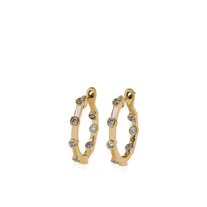 John Atencio Earrings Paloma Diamond Hoop Earrings