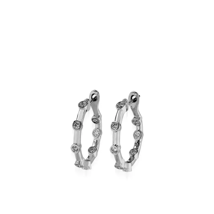John Atencio Earrings Paloma Diamond Hoop Earrings