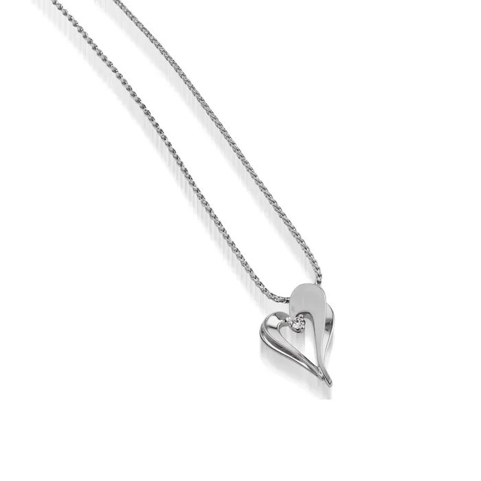 John Atencio Necklaces Adore Petite Diamond Heart Pendant Necklace
