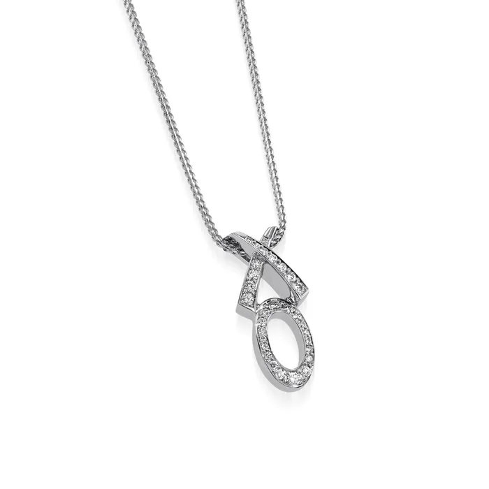 John Atencio Necklaces Paris XO Pave Pendant Necklace