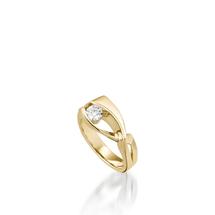 John Atencio Oyster Narrow Diamond Ring Rings