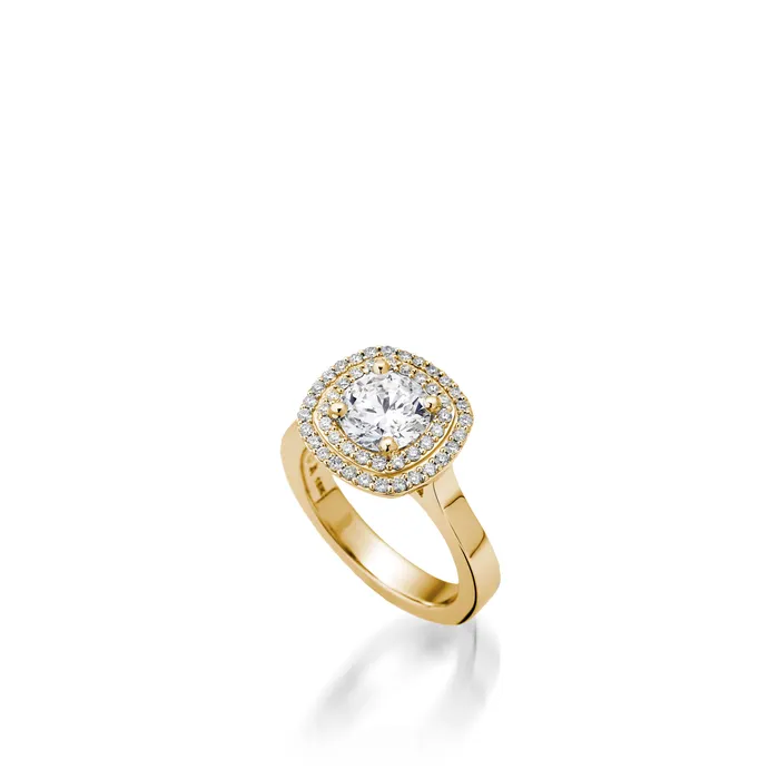 John Atencio Rings Chantilly Yellow Gold Engagement Ring