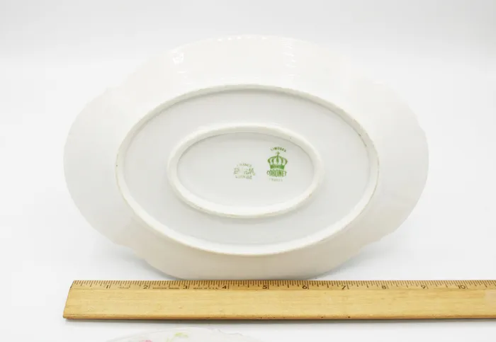 Jubilee Thrift Earrings Coronet Limoges France Moe M China Gravy Dish