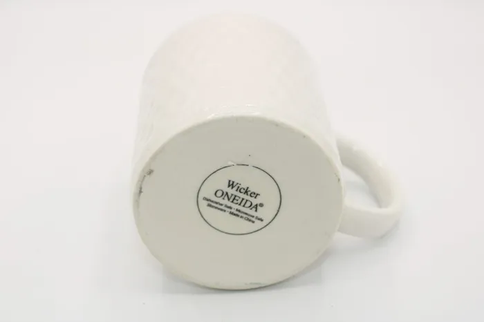 Jubilee Thrift Earrings Oneida Wicker Mug