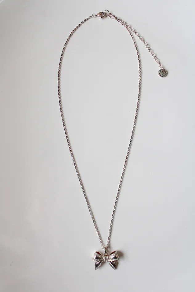 Jubilee Thrift Necklaces Talbots Bow Sterling Silver Necklace