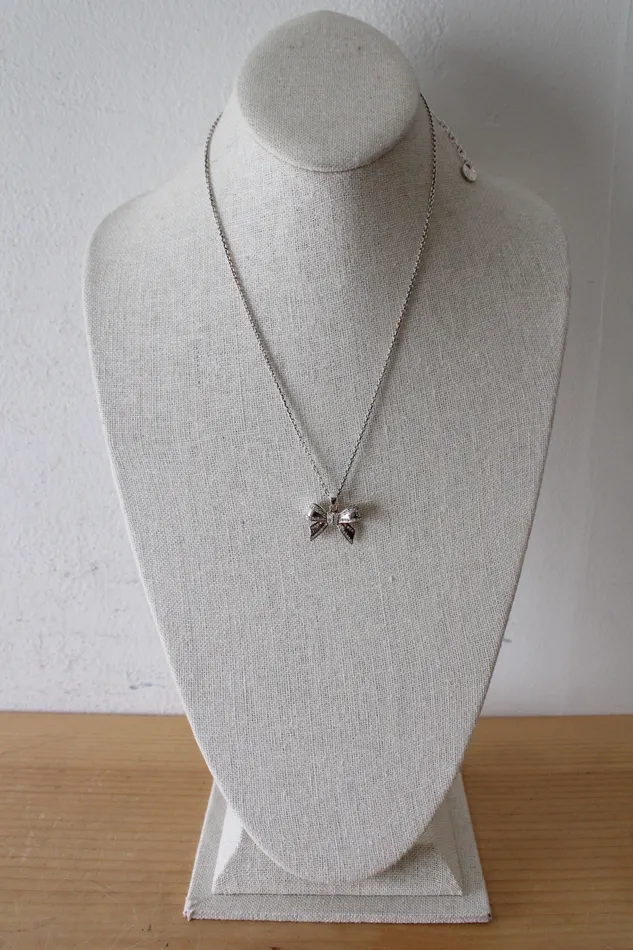 Jubilee Thrift Necklaces Talbots Bow Sterling Silver Necklace