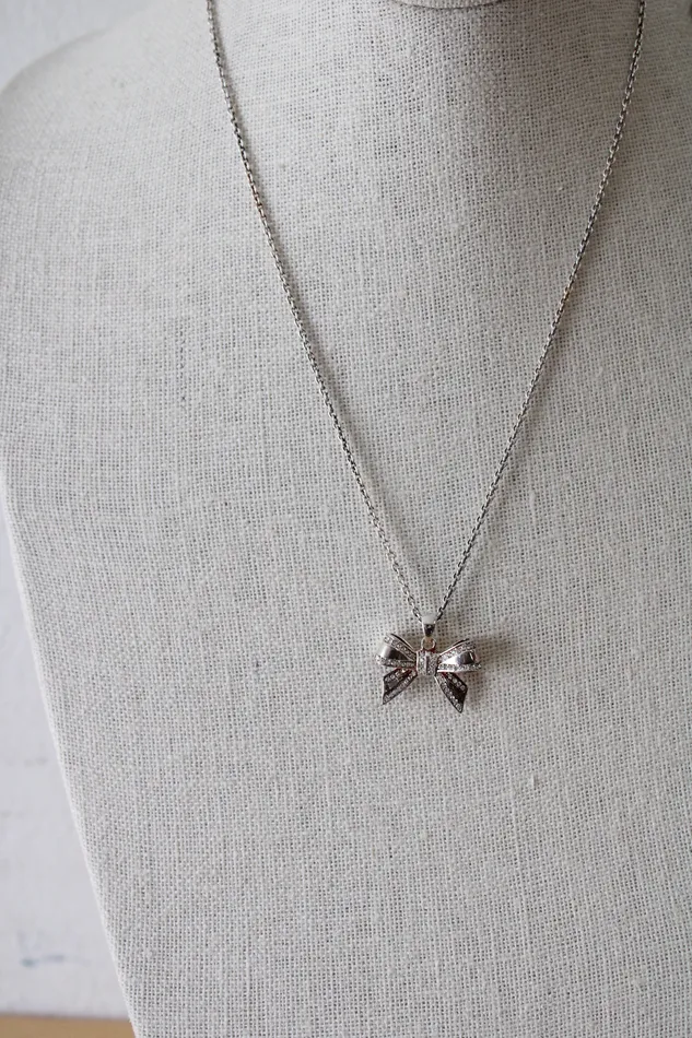 Jubilee Thrift Necklaces Talbots Bow Sterling Silver Necklace