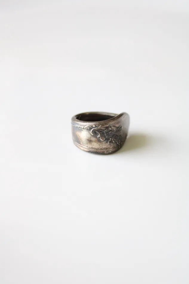 Jubilee Thrift Rings Silver Spoon Ring Size 5