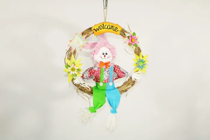 Jubilee Thrift Welcome Easter Wreath Earrings