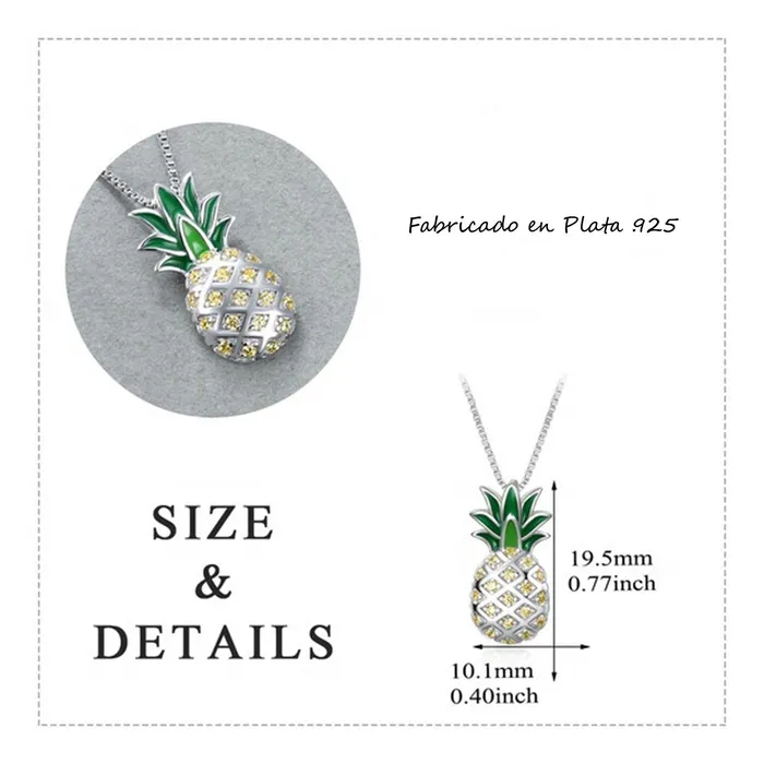 Juego de aretes y collar con dije de pia Gold Shield Earrings