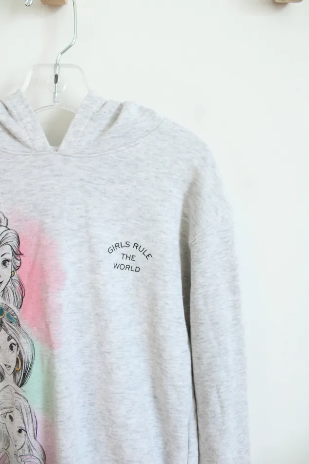 Jumping Beans Jumping Beans Disney Princess Girls Rule The World Gray Hoodie Youth 7 Earrings