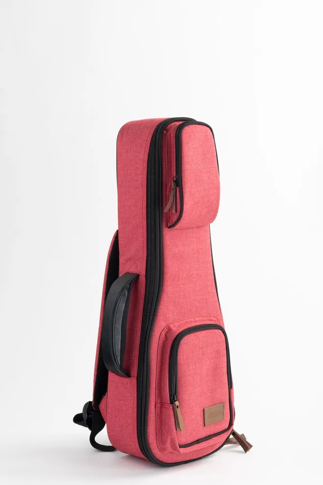 KALABRAND Kala Sonoma Coast Russian Red Tenor Ukulele Case Earrings
