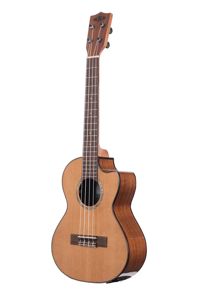 KALABRAND Necklaces Kala Solid Cedar Acacia Tenor Cutaway Ukulele with EQ