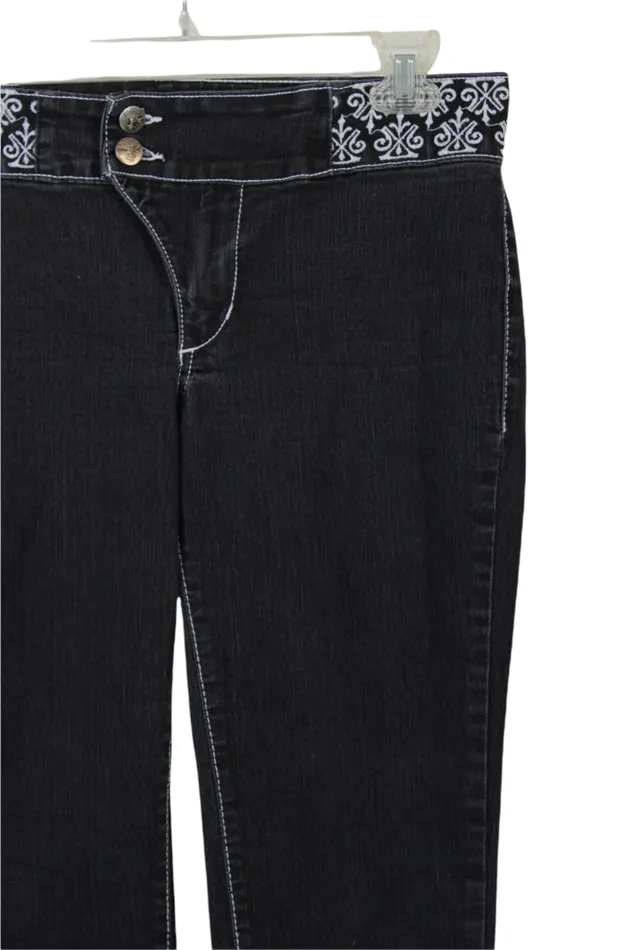 Kancan Kancan Embroidered Jeans 9 Earrings
